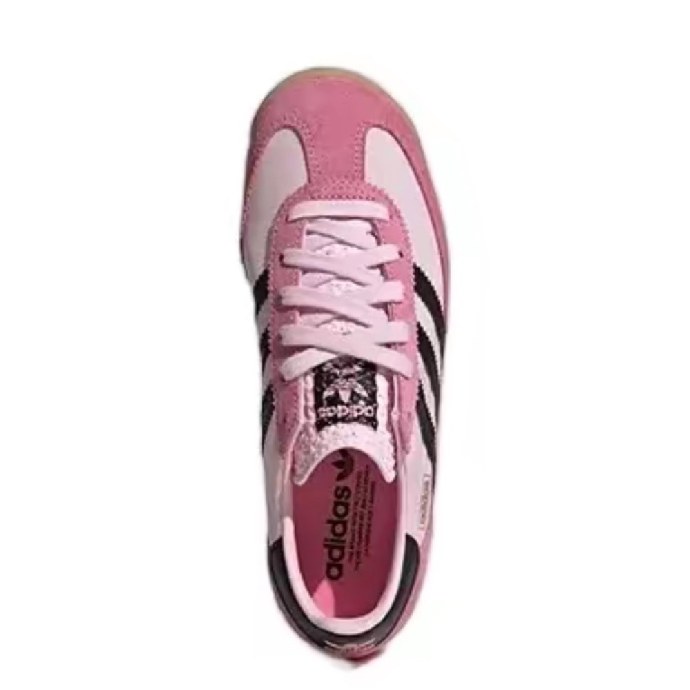 Adidas Pink and Black Retro Sneakers
